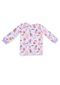 2-Piece L/S Pajama Set - Halloween Monster Dress Up Pink