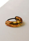 Wide Arch Resin Cuff Hair Tie - Brown