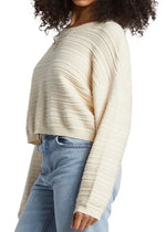 Chasing Light Cropped Sweater - White Cap