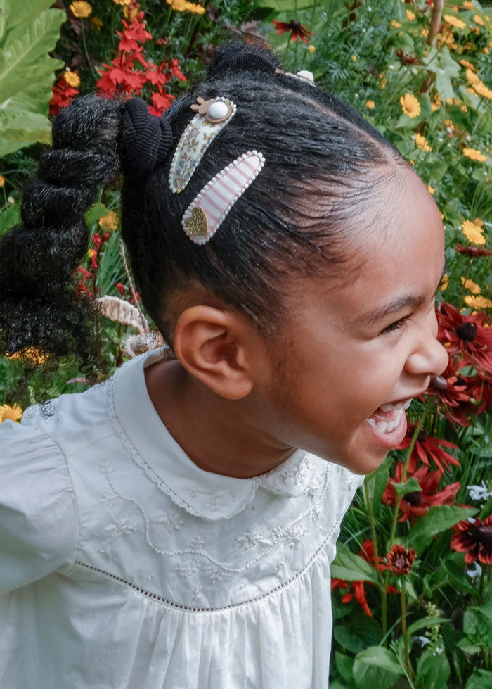 Petal Bunny Fabric Clip Set