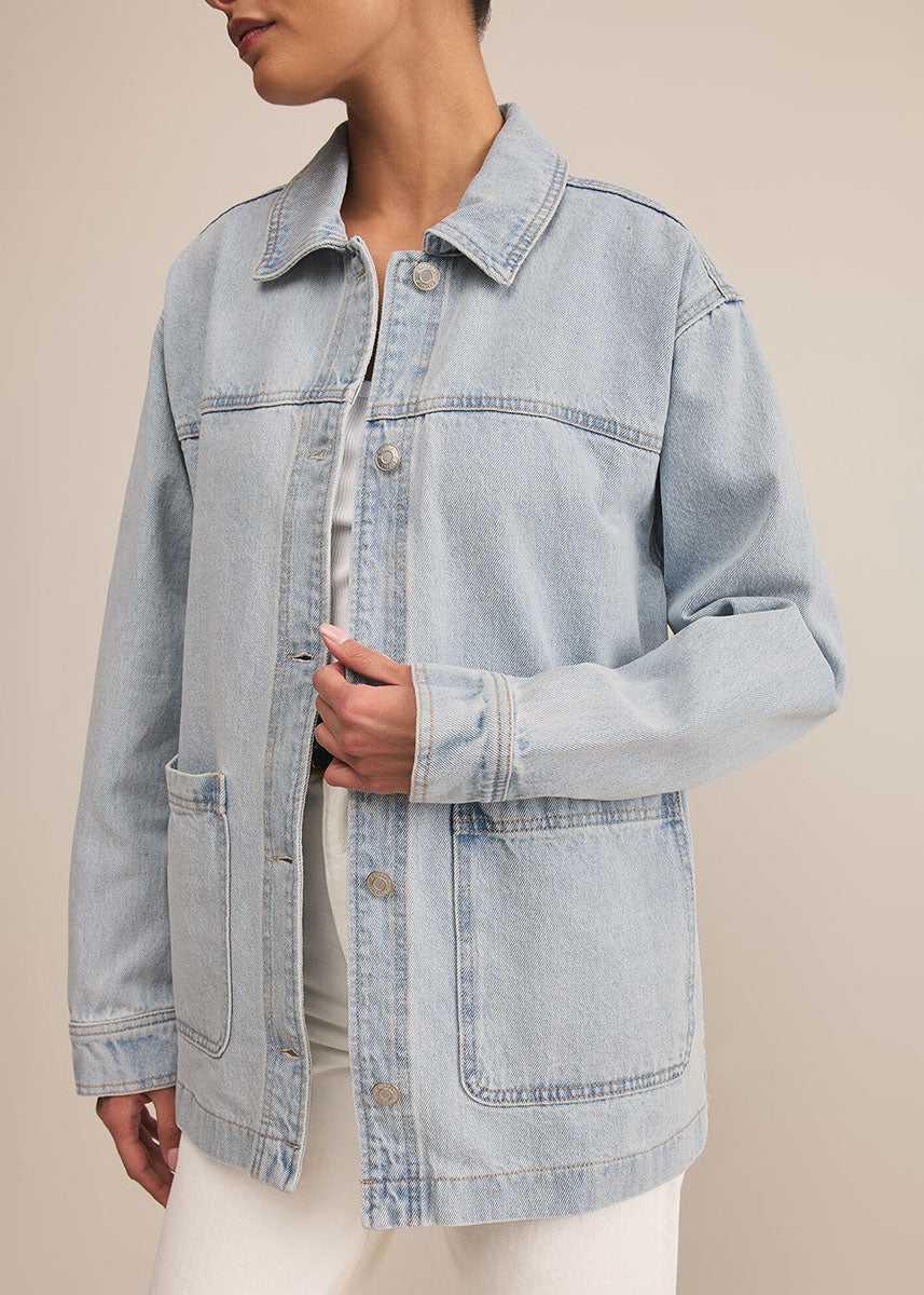 On The Road Denim Jacket - Faded Indigo