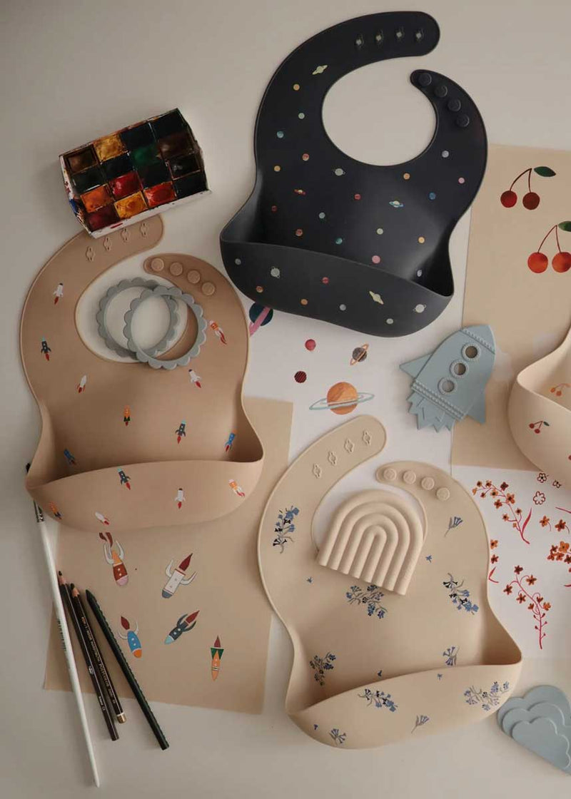 Silicone Baby Bib - Planets