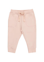 French Terry Paper Bag Jogger - Solid Pink