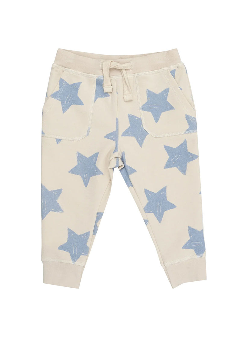 Sweatshirt & Jogger Set - Blue Sketchy Stars