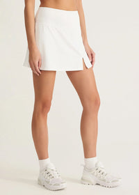 Never Better Rib Skirt - White