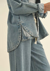 Mackenzie Washed Denim Snap Shacket