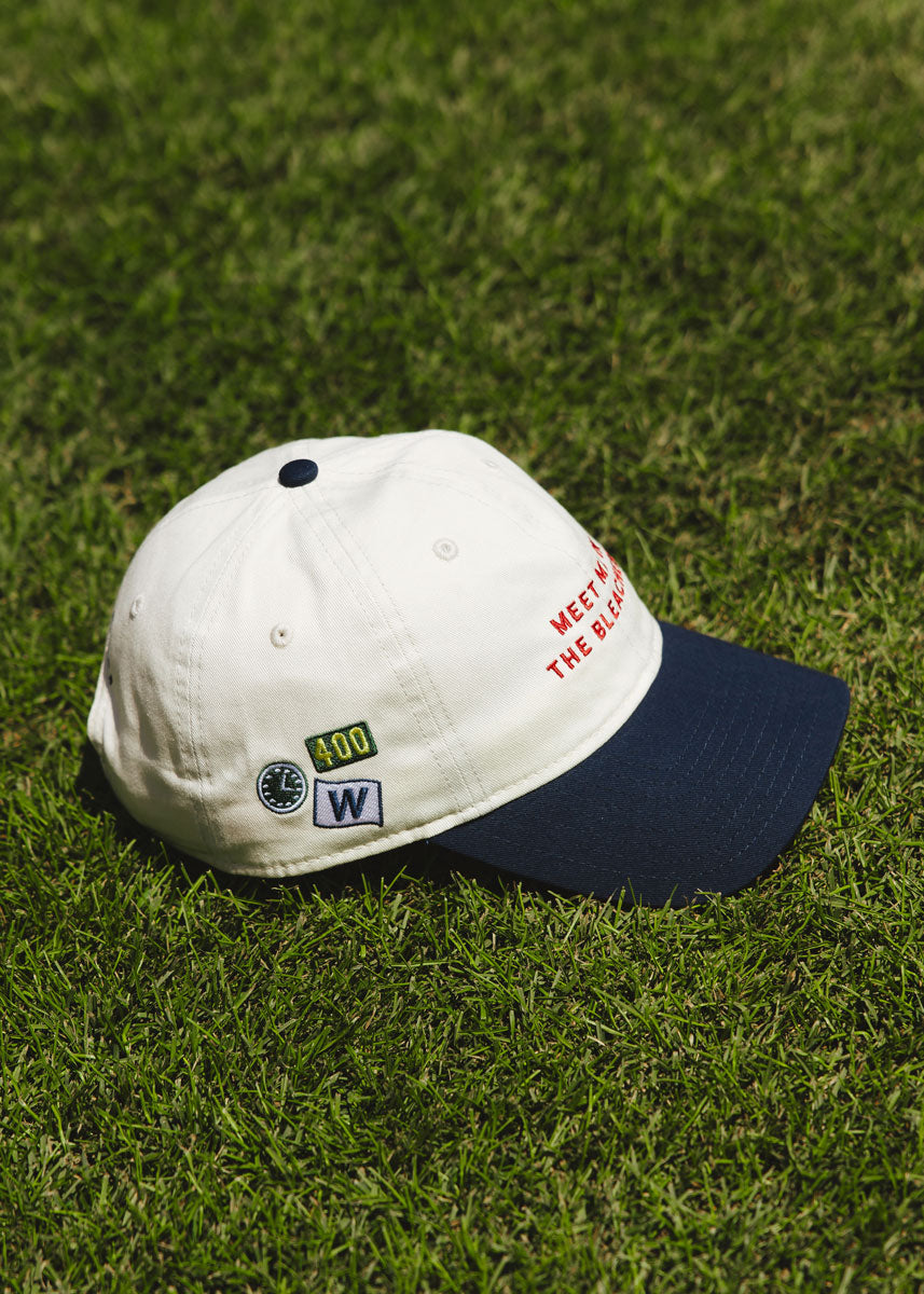 Meet Me In The Bleachers Dad Hat - Ivory & Navy
