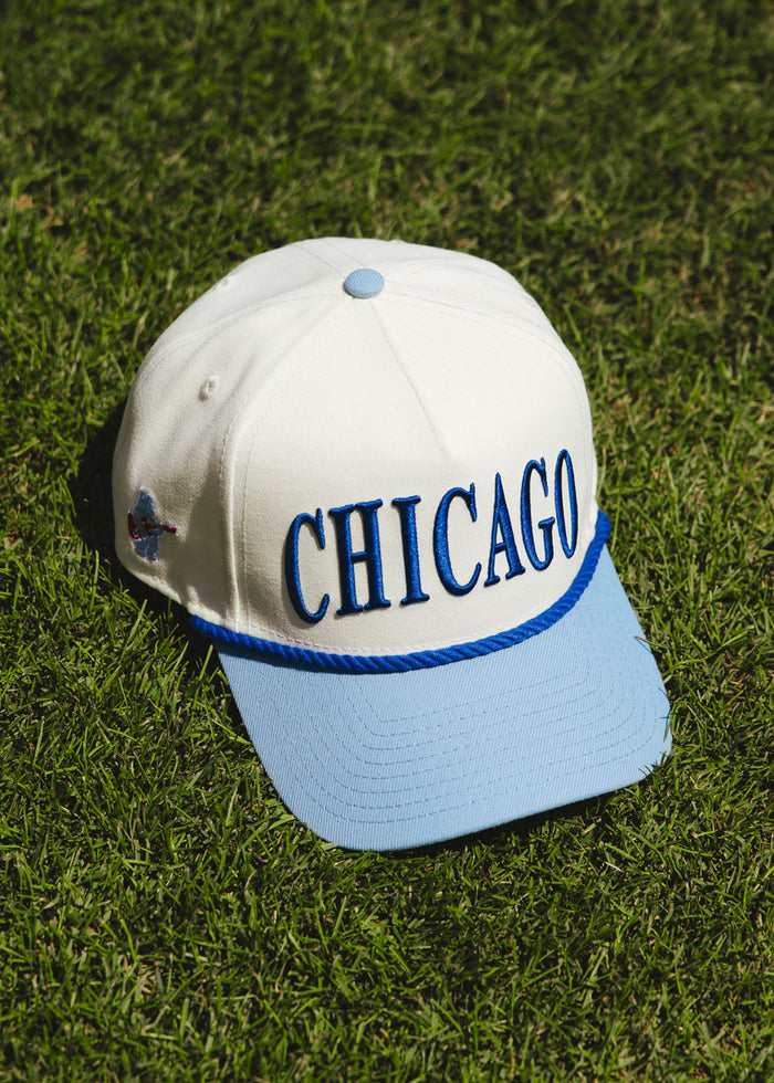 Chicago Two-Tone Rope Hat - Light Blue & Royal