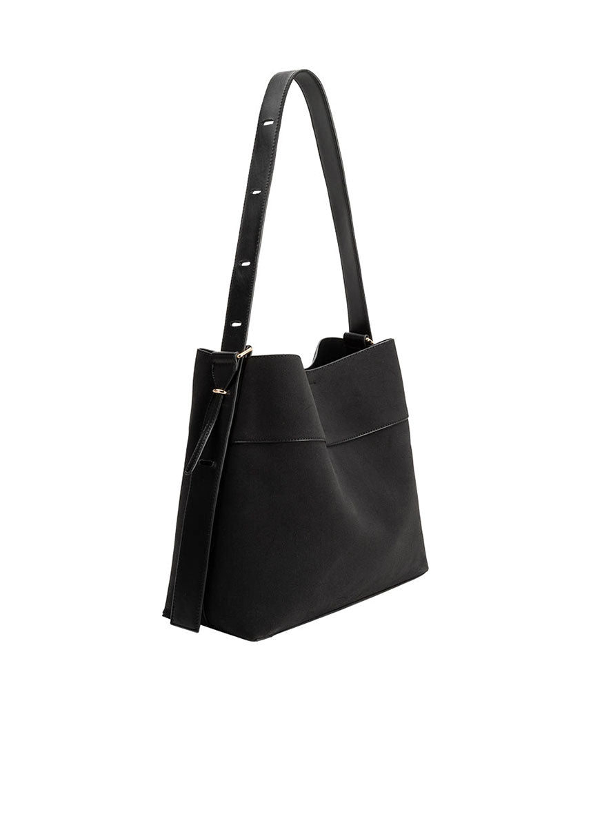 Stormie Vegan Tote - Black