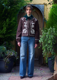 Becky Floral Embroidered Quilted Jacket