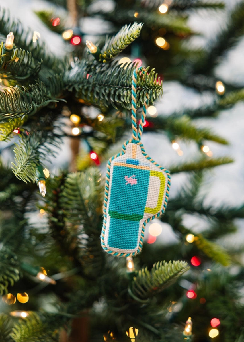Needlepoint Icon Ornament - Stanley Cup