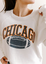 Chicago Football Vintage Crop Sweatshirt