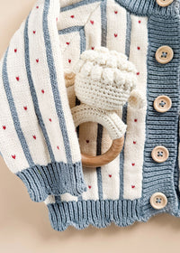 Crochet Lamb Rattle Teether