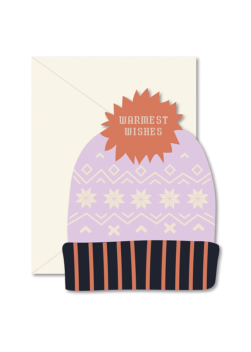 Warmest Wishes Stocking Hat Greeting Card