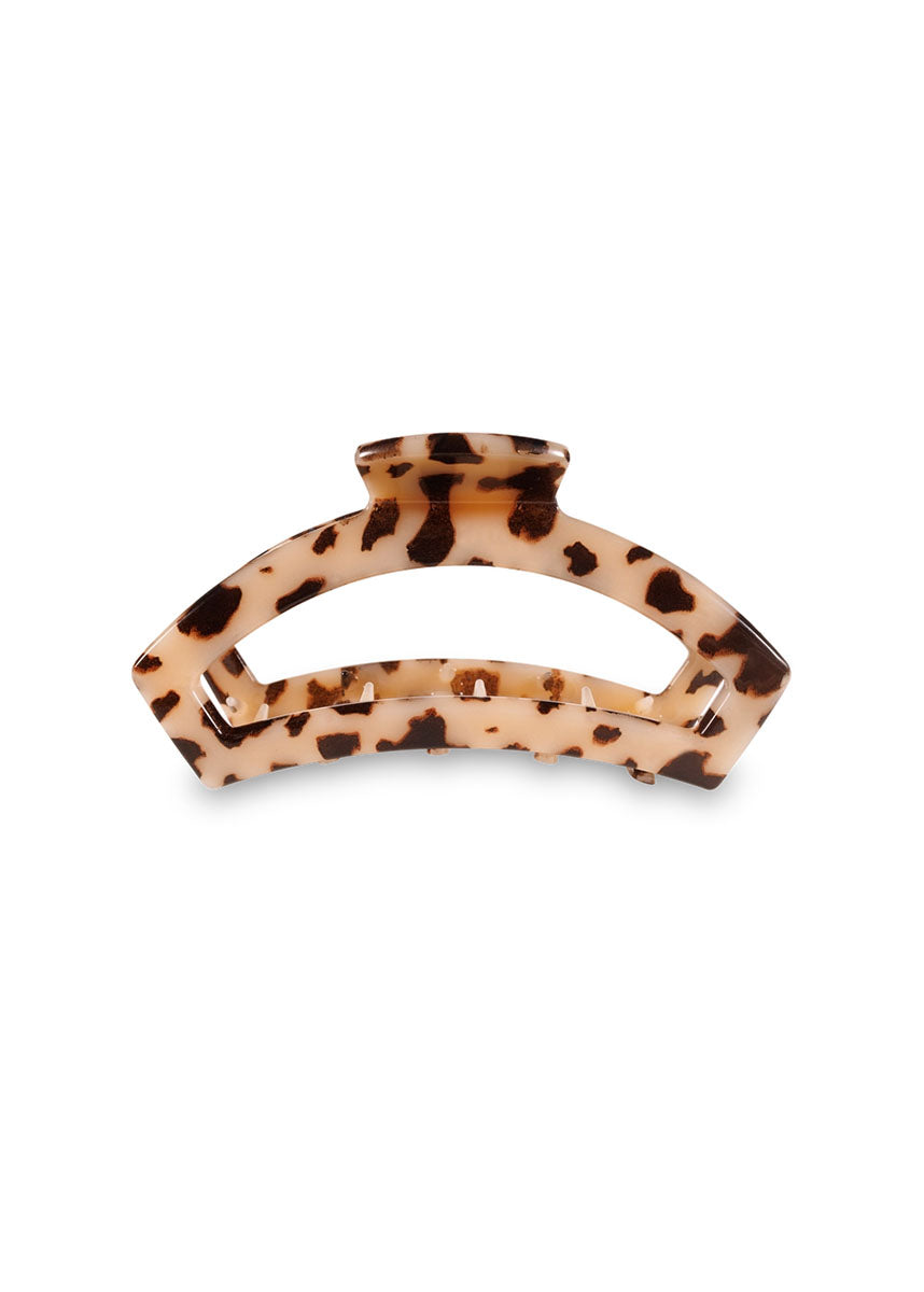 Medium Open Hair Clip - Blonde Tortoise