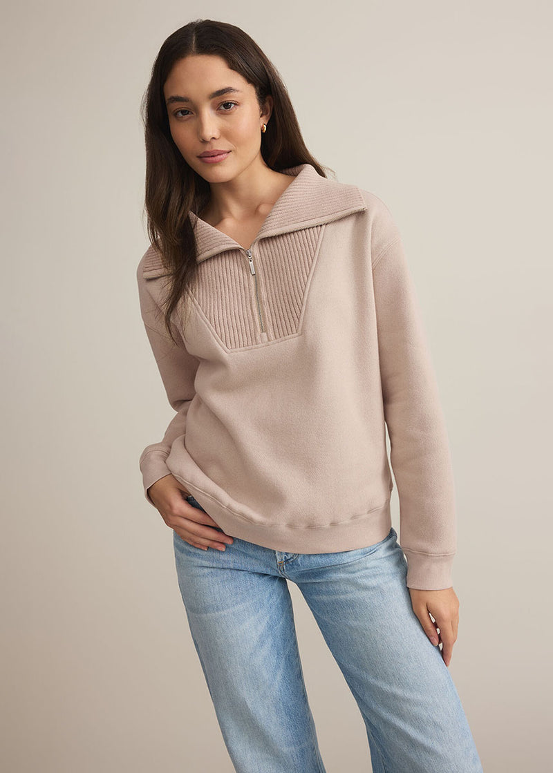 Sonata Fleece Sweatshirt - Parchment