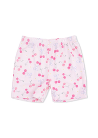 2-Piece Pajama Shorts Set - Sweet Bow Cherries