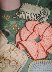 Girlhood Plaid Corset Scrunchie