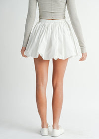 Alabama Bubble Mini Skirt - Off-White