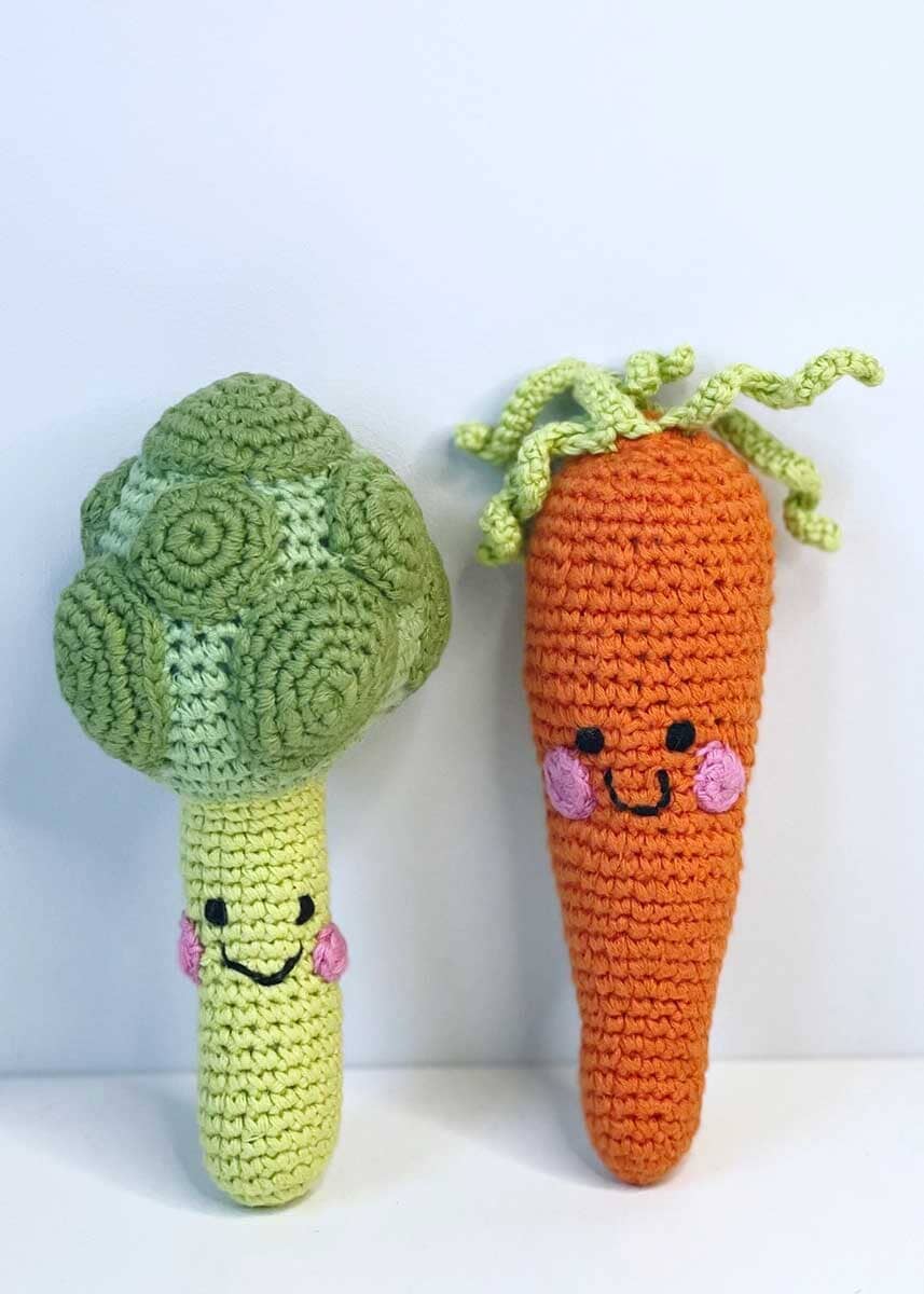 Plush Carrot Rattle