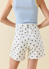 Jo Polka Dot Denim Shorts