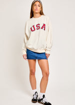 Collegiate USA Sweatshirt - Ivory