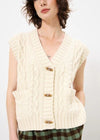 Isola Knit Vest - Creme