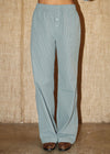 Easy Plaid Lounge Pants - Dusty Blue