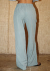 Easy Plaid Lounge Pants - Dusty Blue