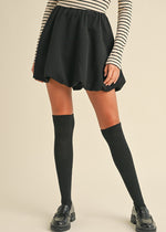 Fiona Bubble Mini Skirt - Black