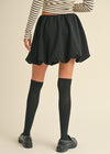 Fiona Bubble Mini Skirt - Black