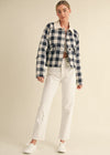 Henrietta Gingham Jacket - Navy