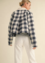 Henrietta Gingham Jacket - Navy