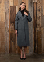 Mirela Longline Coat - Charcoal