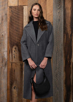 Mirela Longline Coat - Charcoal