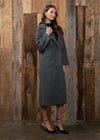 Mirela Longline Coat - Charcoal