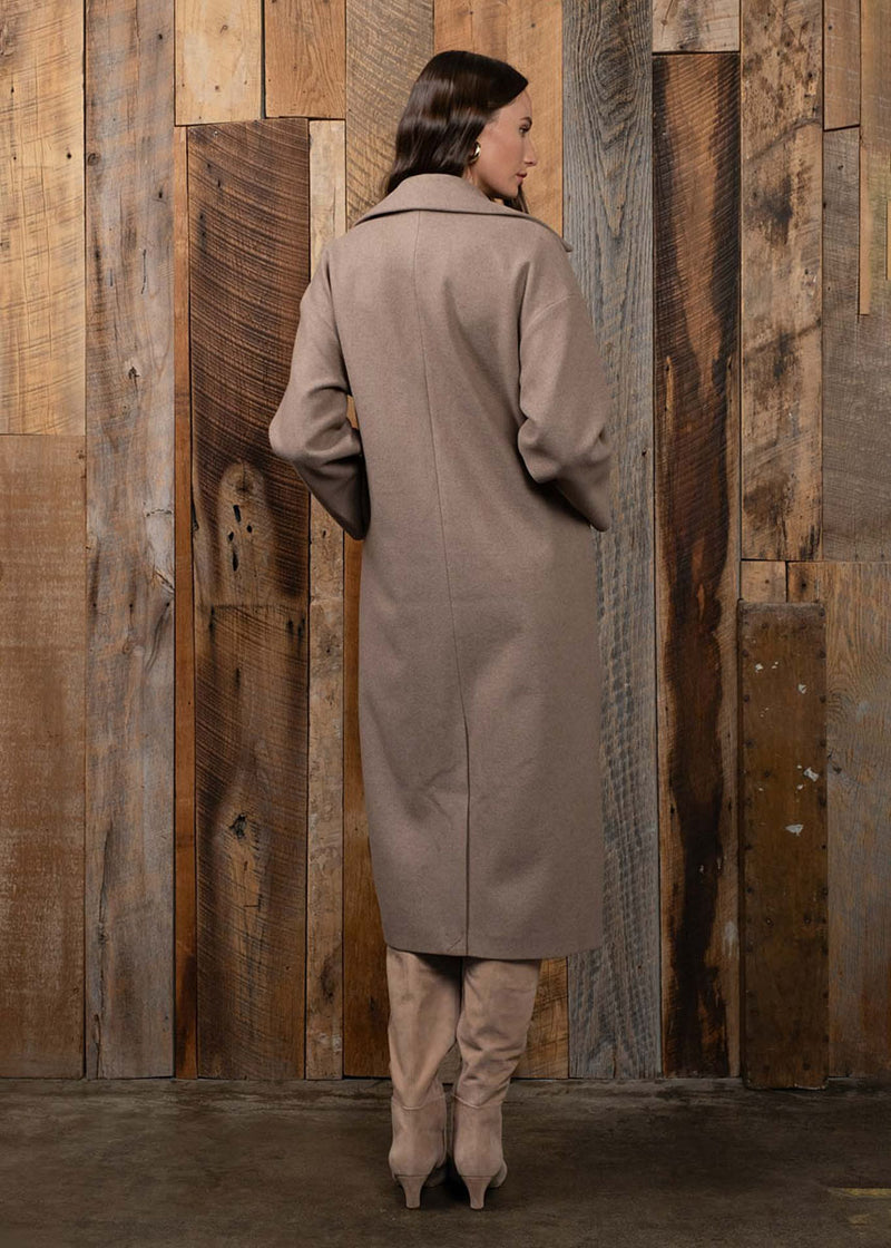 Mirela Longline Coat - Mocha