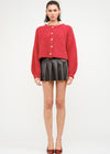 Rachel Oversized Cardigan - Red