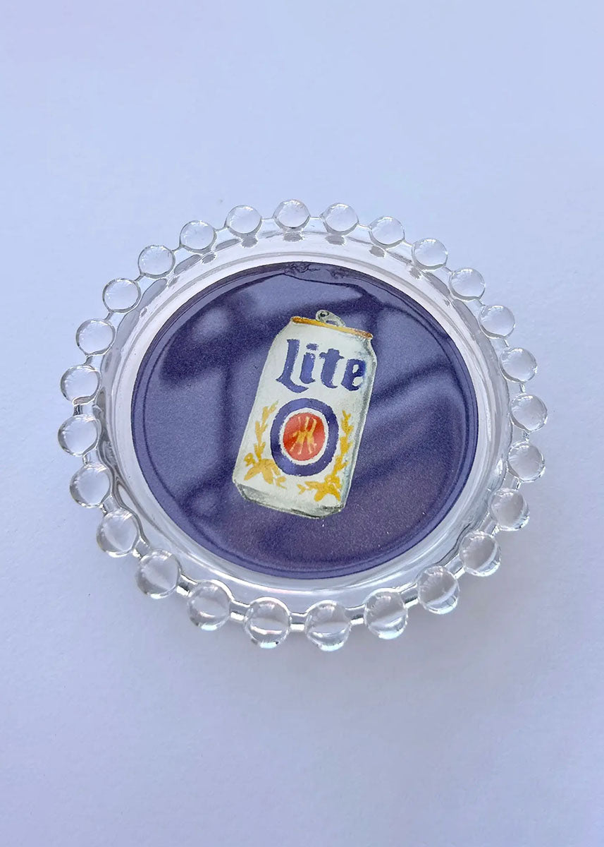 Miller Lite Hobnail Trinket Dish