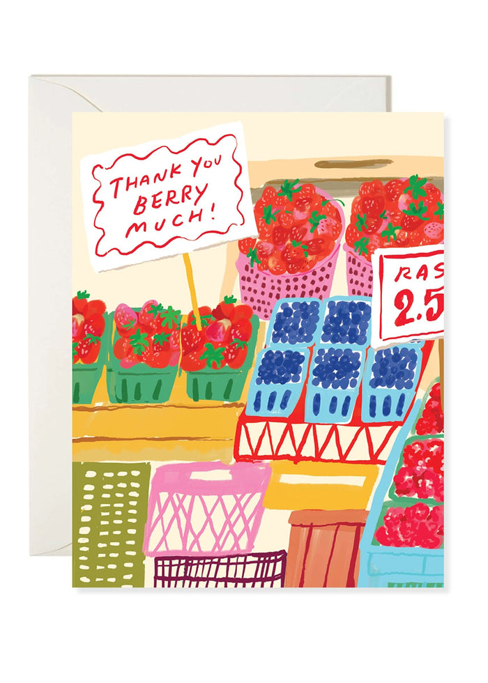 Berry Much Thank You Card
