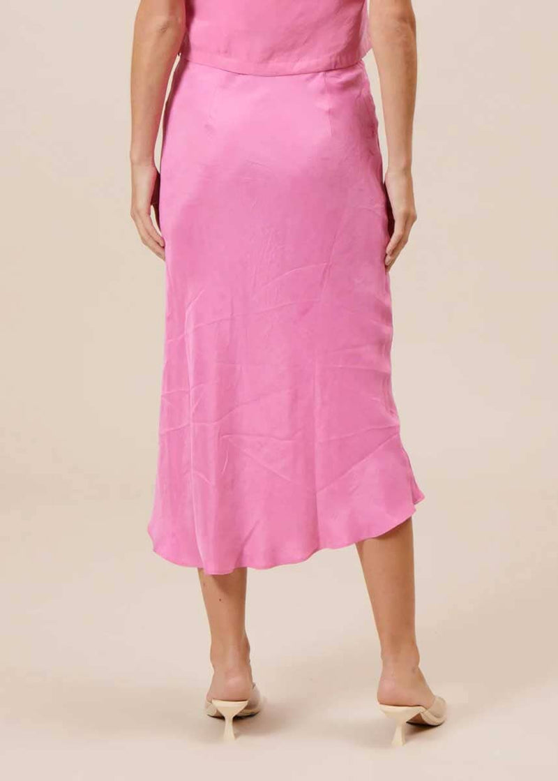 Adonia Bias Skirt - Pink