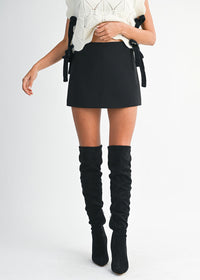 Zena High-Waist Skort - Black