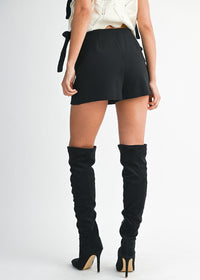 Zena High-Waist Skort - Black