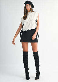 Zena High-Waist Skort - Black