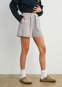 Elissa Striped Short - Brown Multi