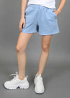 Josa Fleece Shorts - Light Blue Denim