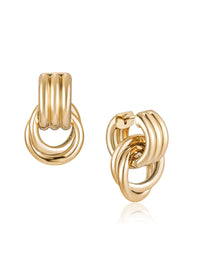 Olsen Convertible Hoops - Yellow Gold