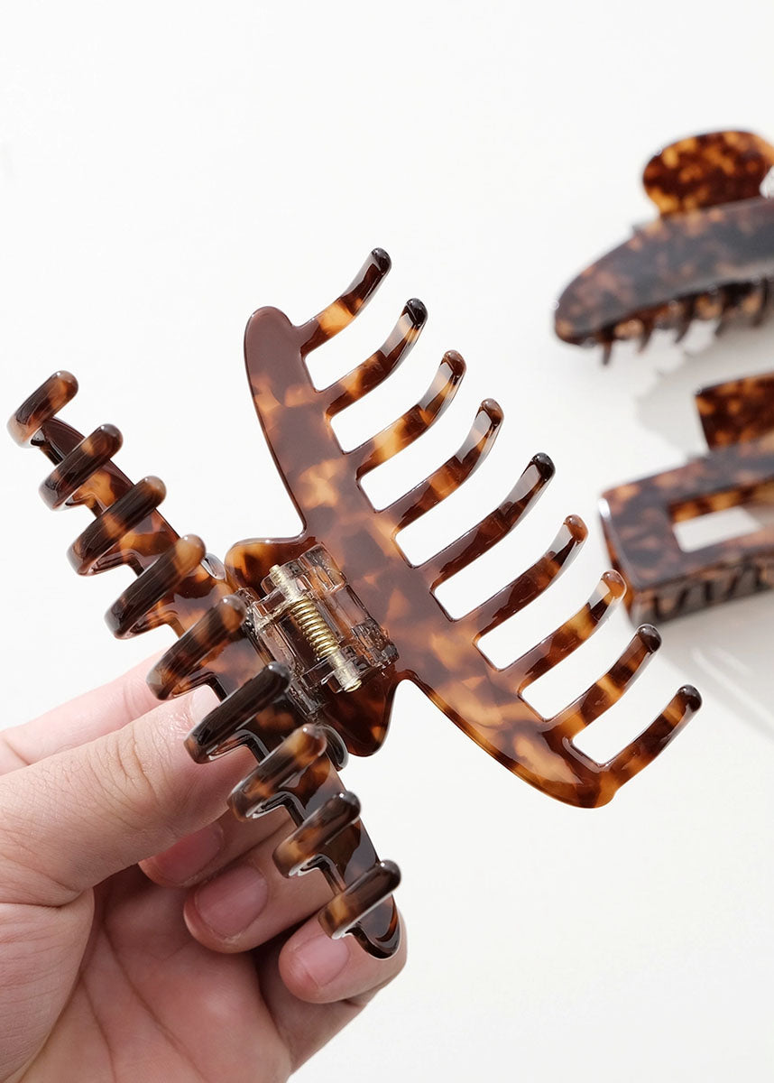 Deep Tortoise Large Claw Clips