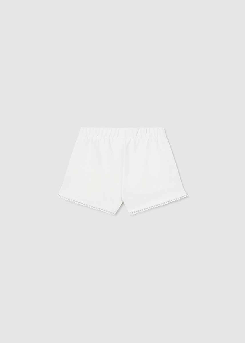 Cora Baby Chenille Shorts - White