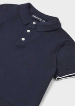 Beau Baby Short Sleeve Polo Shirt - Navy